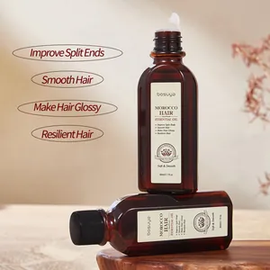 Bosuya Marokko haarolie voor kroesbeheersing en glanzend, veerkrachtig haar - 60 ml fles.