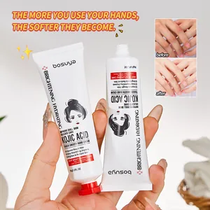 Crème mains hydratante BOSUYA à l'acide kojique pour illuminer et nourrir la peau.