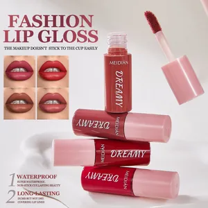MEIDIAN long-lasting non-stick lip gloss set with waterproof matte finish and soft wand