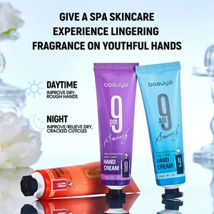 Bosuya fragrant moisturizing hand cream set for day and night skincare experience