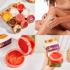 Set de sales de baño exfoliantes de azúcar BOSUYA para limpieza profunda e hidratación