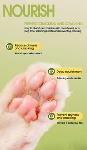 Close-up of a healthy cat paw demonstrating the deep nourishing effect of foot balm.