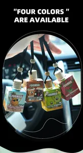 Lot de désodorisants suspendus FORMBO pour voiture aux parfums de fruits et de café