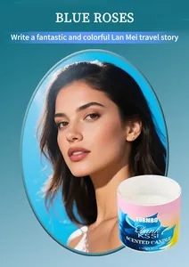 Candela profumata FORMBO per deodorare la casa e l'aria fresca alle rose blu.