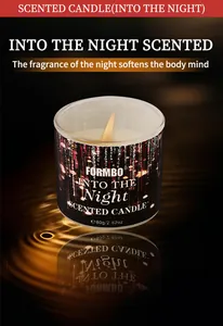 Candela profumata per aromaterapia FORMBO Into the Night in vetro con fiamma calda