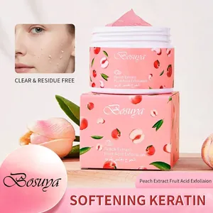 Exfoliante Corporal de Melocotón y Ácido de Frutas Limpieza Profunda Suavizante Hidratante Cuidado del Cuerpo Extracto de Melocotón Gel Pasta