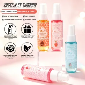 Bosuya Duftspray-Set mit vier 40ml Reiseflaschen und feinem Sprühnebel für den Körper