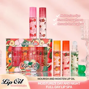 Rol Lipolie Set Hydraterend Fruitsmaak Glanzende Lipverzorging Voor Het Herstellen Van Droge Lippen Dames Schoonheid Makeup