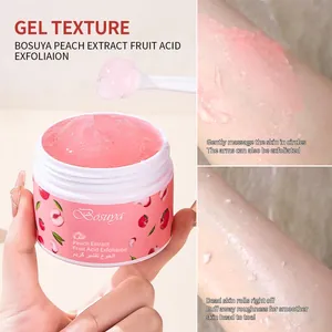 Gel exfoliante de extracto de melocotón Bosuya para una piel corporal suave y lisa