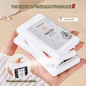 Spray profumo portatile Bosuya a forma di carta per una fragranza a lunga durata
