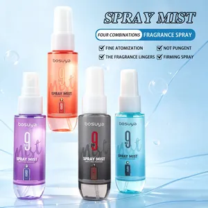 Set of 4 Bosuya alcohol-free fragrance sprays with fine atomization for body and hair