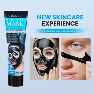 Deep cleaning bosuya black peel-off mask for blackhead removal and pore tightening