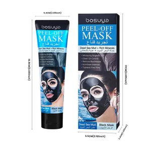 Deep cleaning bosuya peel-off mask with dead sea mud for pore and blackhead removal