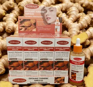 Vista detallada de Bosuya Exfoliant Turmeric Ampoule con suero de cúrcuma y niacinamida