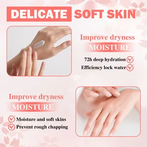Gros plan de la texture de la crème pour les mains pour une peau douce et délicate.