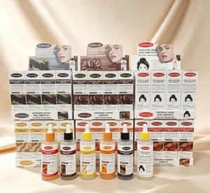 Colección de sueros en ampollas exfoliantes Bosuya con extractos de café y cúrcuma