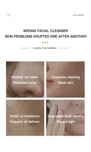 Comparación de problemas comunes de la piel por limpieza facial incorrecta