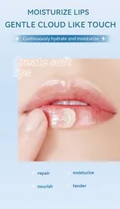 Detalle de primer plano de la mascarilla labial hidratante para unos labios más suaves