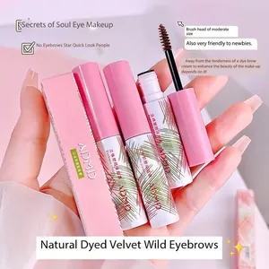 ADMD Waterproof Long Lasting Eyebrow Cream Natural Tinted Brow Gel With Spiral Brush For Women Daily Eye Makeup Cosmetic