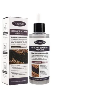 Ampolla exfoliante de arroz negro Bosuya con niacinamida iluminadora