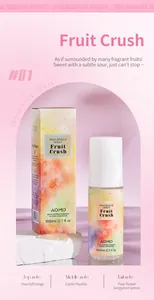 Vue détaillée du flacon et de la boîte de spray parfumé ADMD Fruit Crush sans alcool