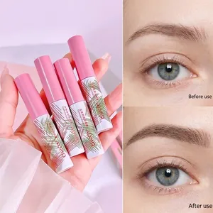 ADMD waterproof eyebrow cream in pink tubes showing before and after makeup results