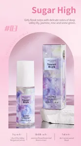Flacon de spray parfumé ADMD Sugar High 80ml avec ses notes florales détaillées