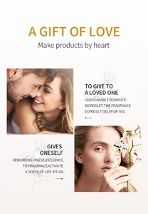 Romantic lifestyle collage for ADMD fragrance spray featuring orchid and couple