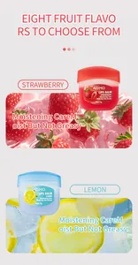 Detail des ADMD feuchtigkeitsspendenden Lippenbalsam-Sets in Erdbeer und Zitrone