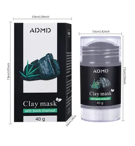 Abmessungen und Verpackung des 40g ADMD Aktivkohle-Tonmaskenstifts zur Tiefenreinigung