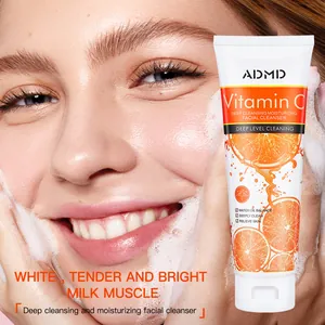 Limpiador Facial ADMD con Vitamina C Limpieza Profunda Hidratante Control de Grasa Refrescante para Todo Tipo de Piel
