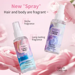 Brume parfumée ADMD longue durée pour cheveux et corps en flacons portables de 80 ml