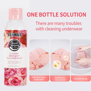 Detailed view of FORMBO underwear laundry detergent solving common stains and bacteria issues