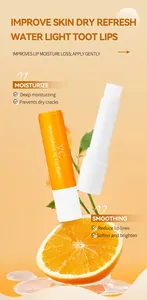 Baume à lèvres hydratant à la vitamine C avec extrait d'orange pour des lèvres lisses.