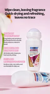 Detailed view of FORMBO women's antiperspirant roll-on featuring 48h fresh protection