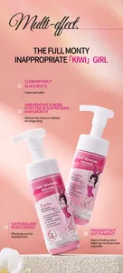 Mousse depilatoria professionale delicata alla rosa per pelle liscia in flaconi da 150 ml