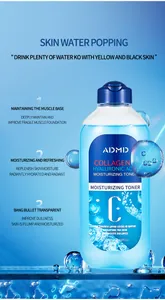 ADMD Collagen Hyaluronic Acid Moisturizing Toner 400ml for deep skin hydration.
