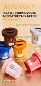 Six parfums d'aromathérapie voiture FORMBO en forme de pots de glace pour rafraîchir l'air