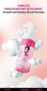 Mousse depilatoria delicata all'essenza di rosa per una pelle liscia e indolore