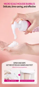 Vista dettagliata della texture della mousse e del processo di depilazione sulla pelle