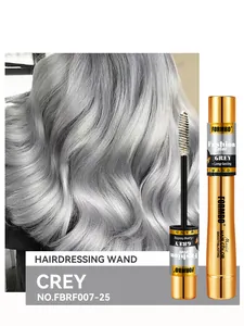 Bâton de coloration temporaire gris avec applicateur pinceau pour la coiffure