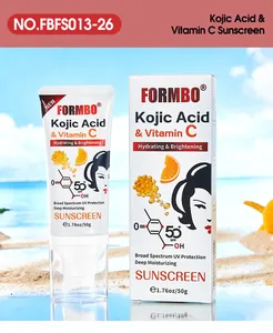 Écran solaire FORMBO Kojic Acid et Vitamine C SPF 55+ pour hydratation et effet éclaircissant