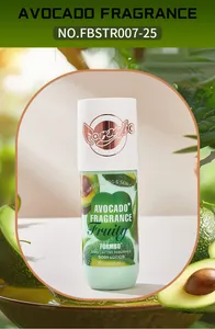 Nahaufnahme der FORMBO Avocado-Körperlotion in der 250-ml-Flasche mit Fruchtmotiven