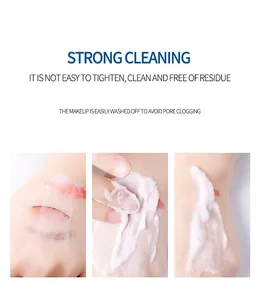 Espuma limpiadora facial con colágeno para una eliminación eficaz del maquillaje en la piel