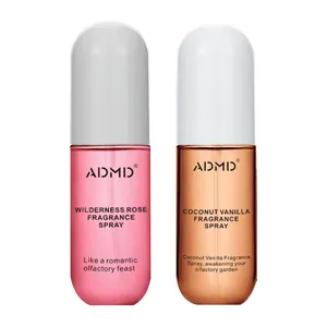 Spray profumato ADMD a lunga durata alla rosa e cocco vaniglia per capelli e corpo
