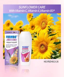 FORMBO sunflower care antiperspirant roll-on with Vitamin C, E, and B3 for 48h freshness
