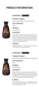 Detailed product information for FORMBO Arabica coffee shampoo and shower gel set