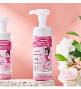 Mousse depilatoria delicata al profumo di rosa per una pelle liscia flacone da 150ml
