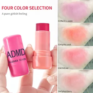 ADMD Jelly Blusher Stick for lips and cheeks available in four vibrant girlish colors.