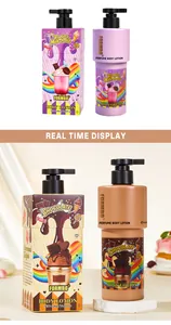 Detailansicht der FORMBO Körperlotions-Sets in Vanille-Milchshake- und Schokoladenduft.